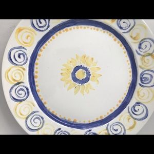 Large ceramic serving platter (about 12 1/2 inches across).
